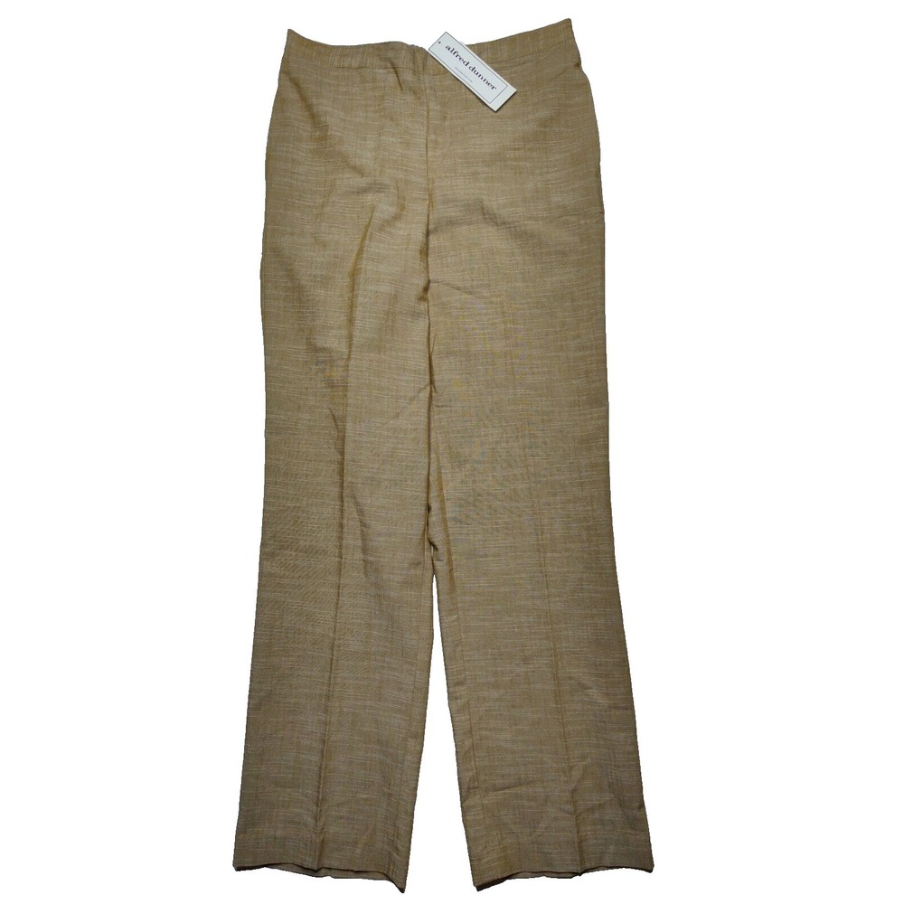 Alfred Dunner Desert Oasis Women Size 8 Pull-On Bamboo Pants NEW